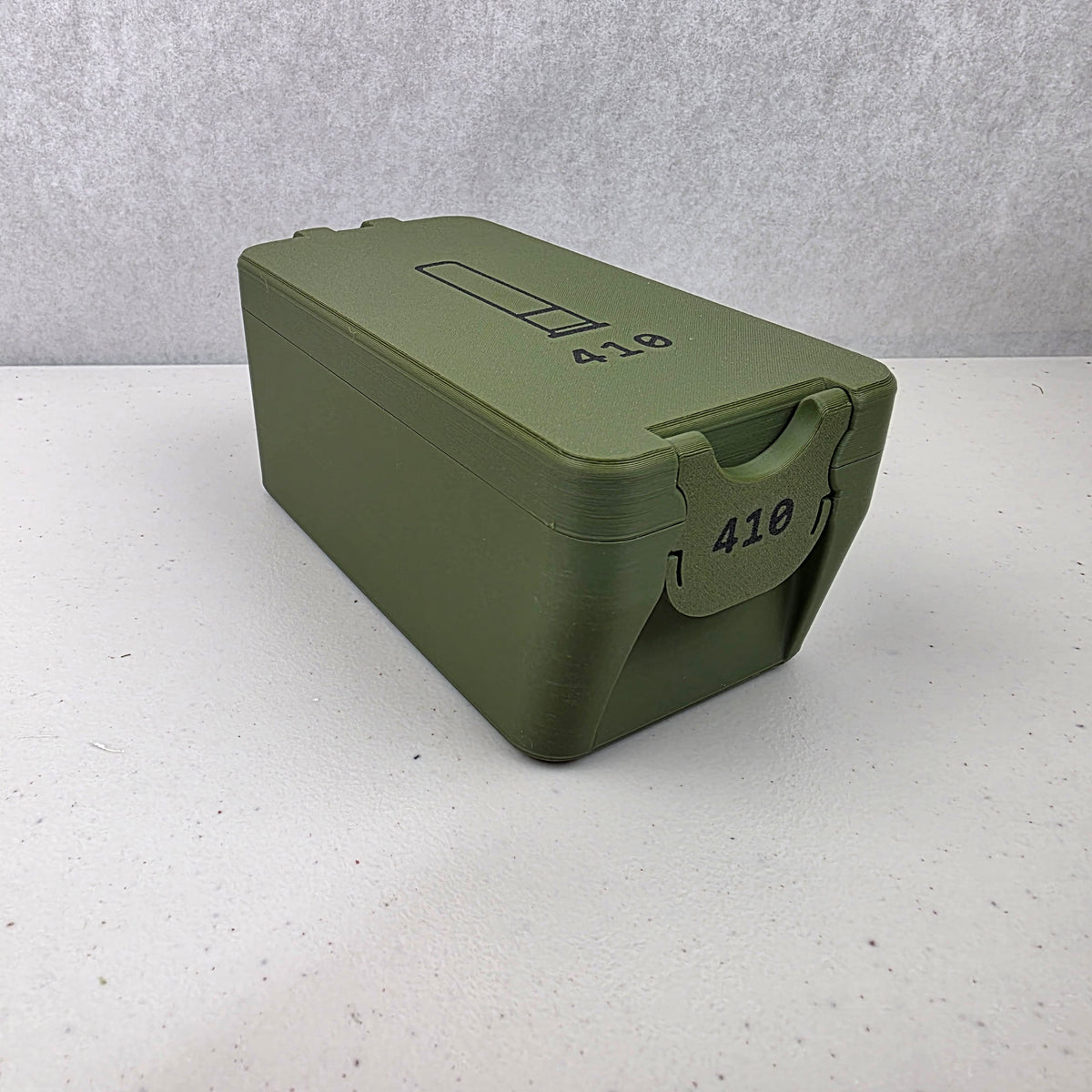 410 Bore 36 Rounds 3" Shell Ammo Storage Box Case Container Hinged Lid & Latch USA Made