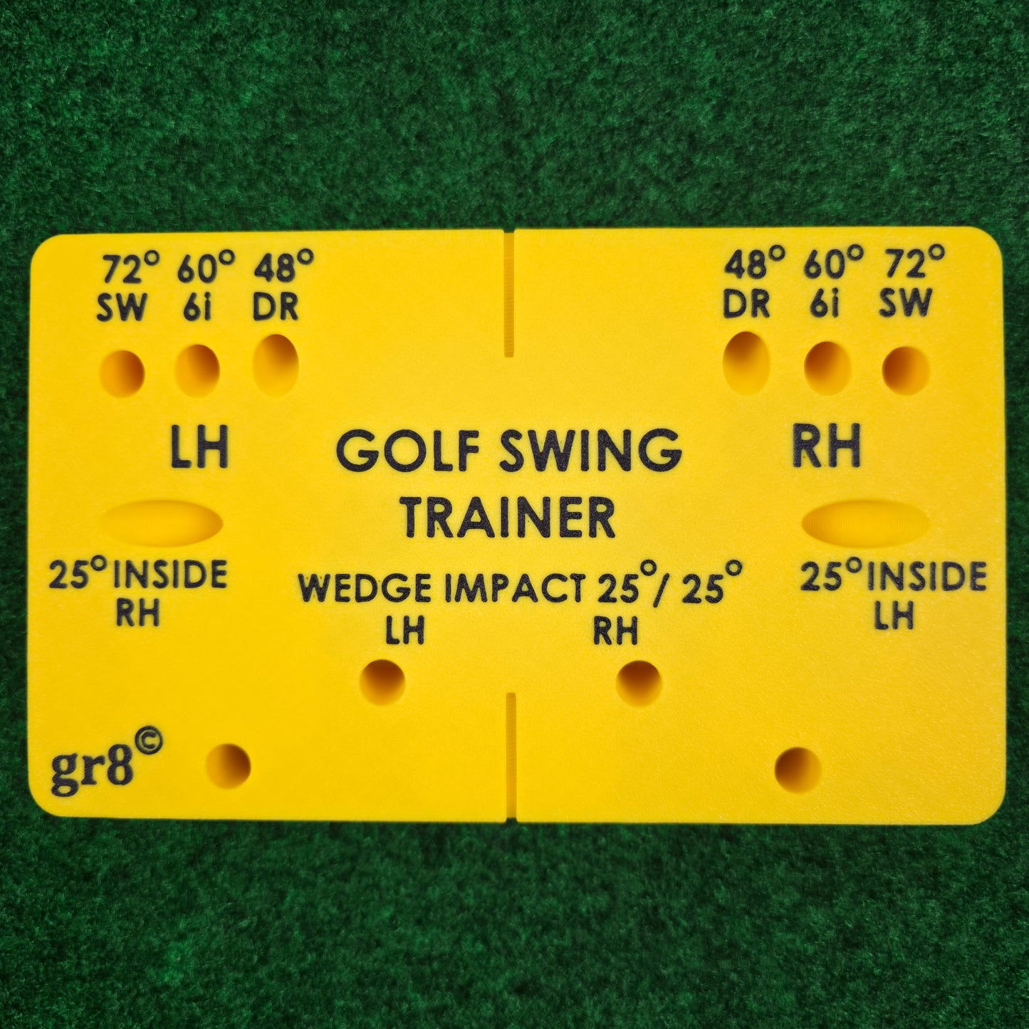 NEW Gr8 Golf Swing Trainer Alignment Aid Weighted & W/Color Text For LH/RH 🌟