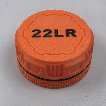 22 LR Mini Ammo Storage Case Container 55 Rounds with Screw On Lid - 3 Pack
