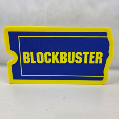 Blockbuster Video Light Up LED Sign Decoration 9” Wide 3D Printed