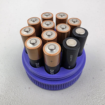 AA Battery Storage Case Container