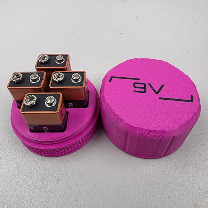 9V Battery Storage Case Container