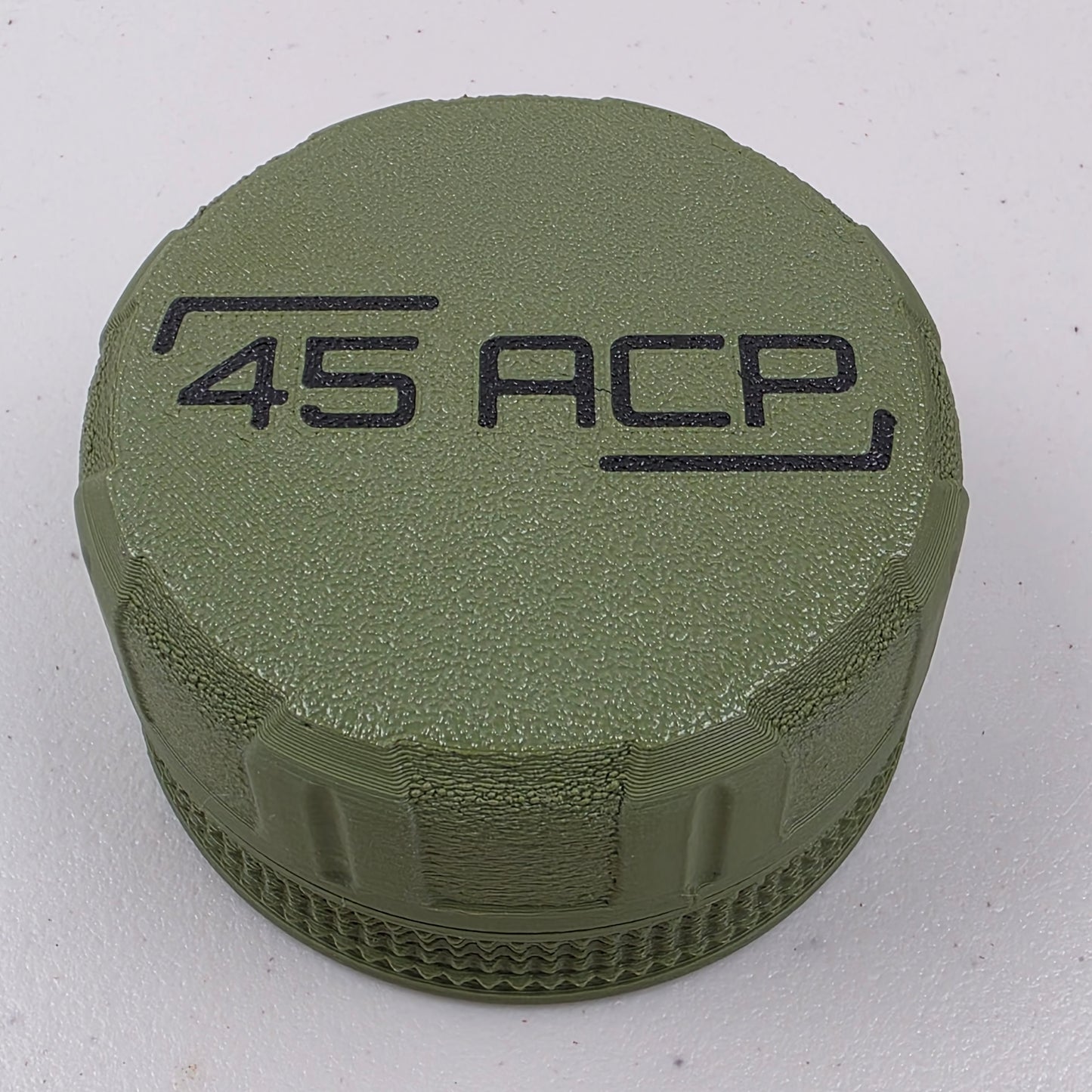 45 ACP Ammo Box Storage Case Container 16 Rounds with Screw On Lid 3D Printed