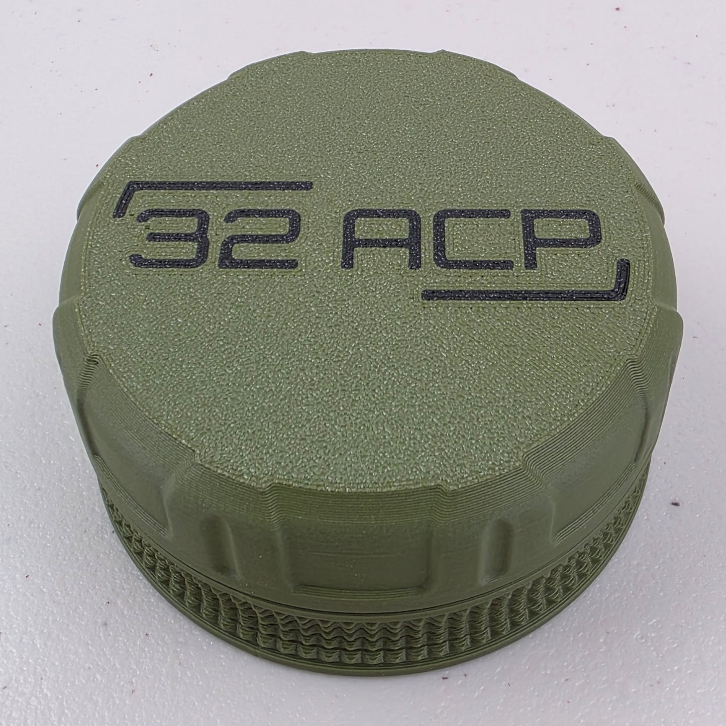 32 ACP Ammo Box Storage Case Container 25 Rounds with Screw On Lid 3D Printed