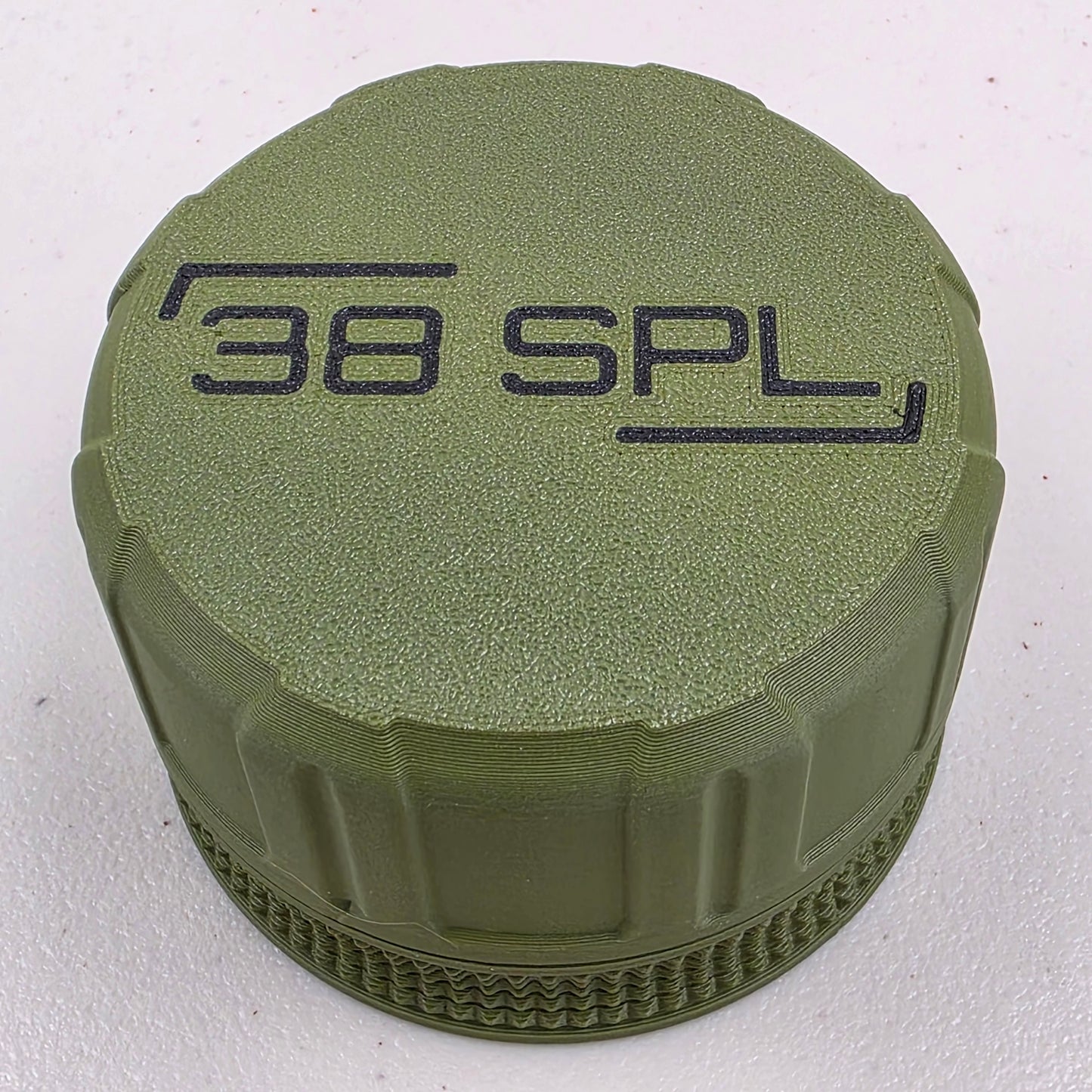 38 SPL Ammo Box Storage Case Container 20 Rounds with Screw On Lid 3D Printed