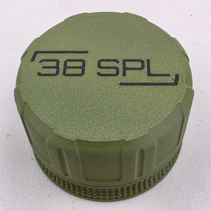 38 SPL Ammo Box Storage Case Container 20 Rounds with Screw On Lid 3D Printed