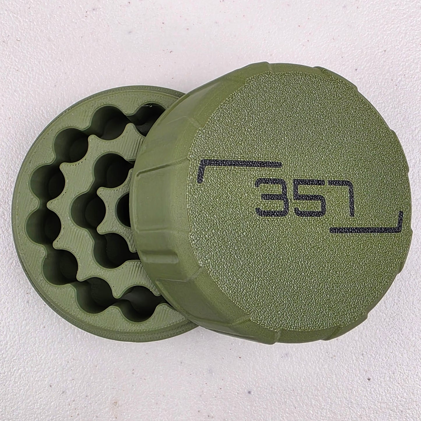 357 MAG Ammo Box Storage Case Container 20 Rounds with Screw On Lid 3D Printed