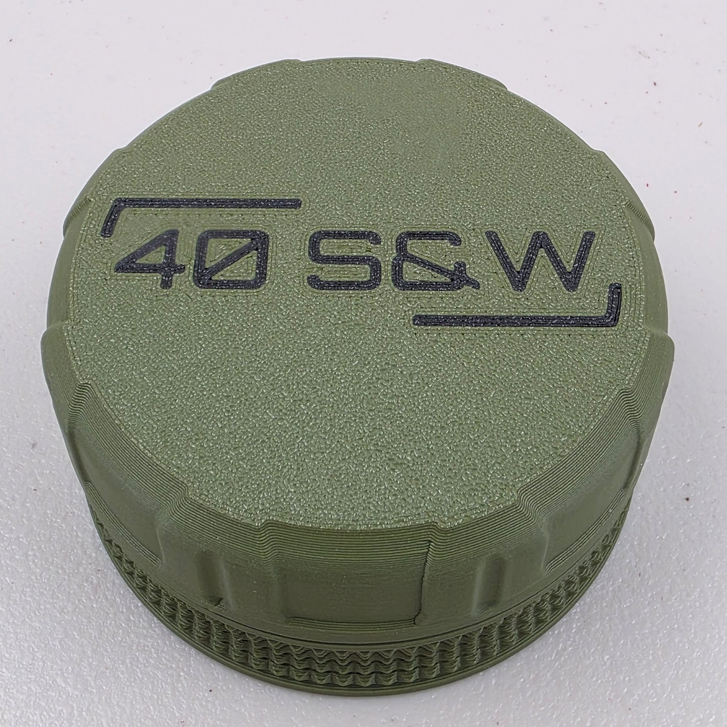 40 S&W Ammo Box Storage Case Container 20 Rounds with Screw On Lid 3D Printed