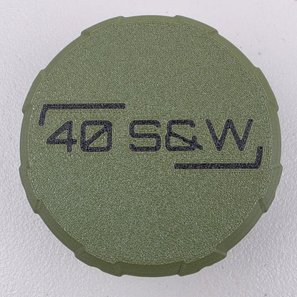 40 S&W Ammo Box Storage Case Container 20 Rounds with Screw On Lid 3D Printed