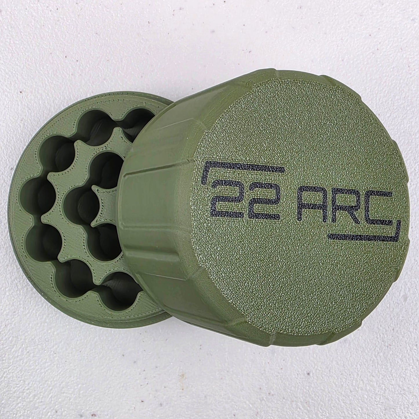 22 ARC Ammo Box Storage Case Container 16 Rounds with Screw On Lid 3D Printed