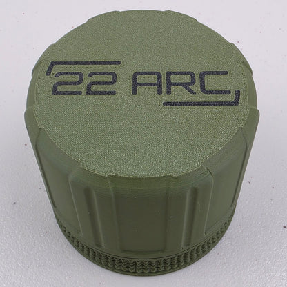 22 ARC Ammo Box Storage Case Container 16 Rounds with Screw On Lid 3D Printed
