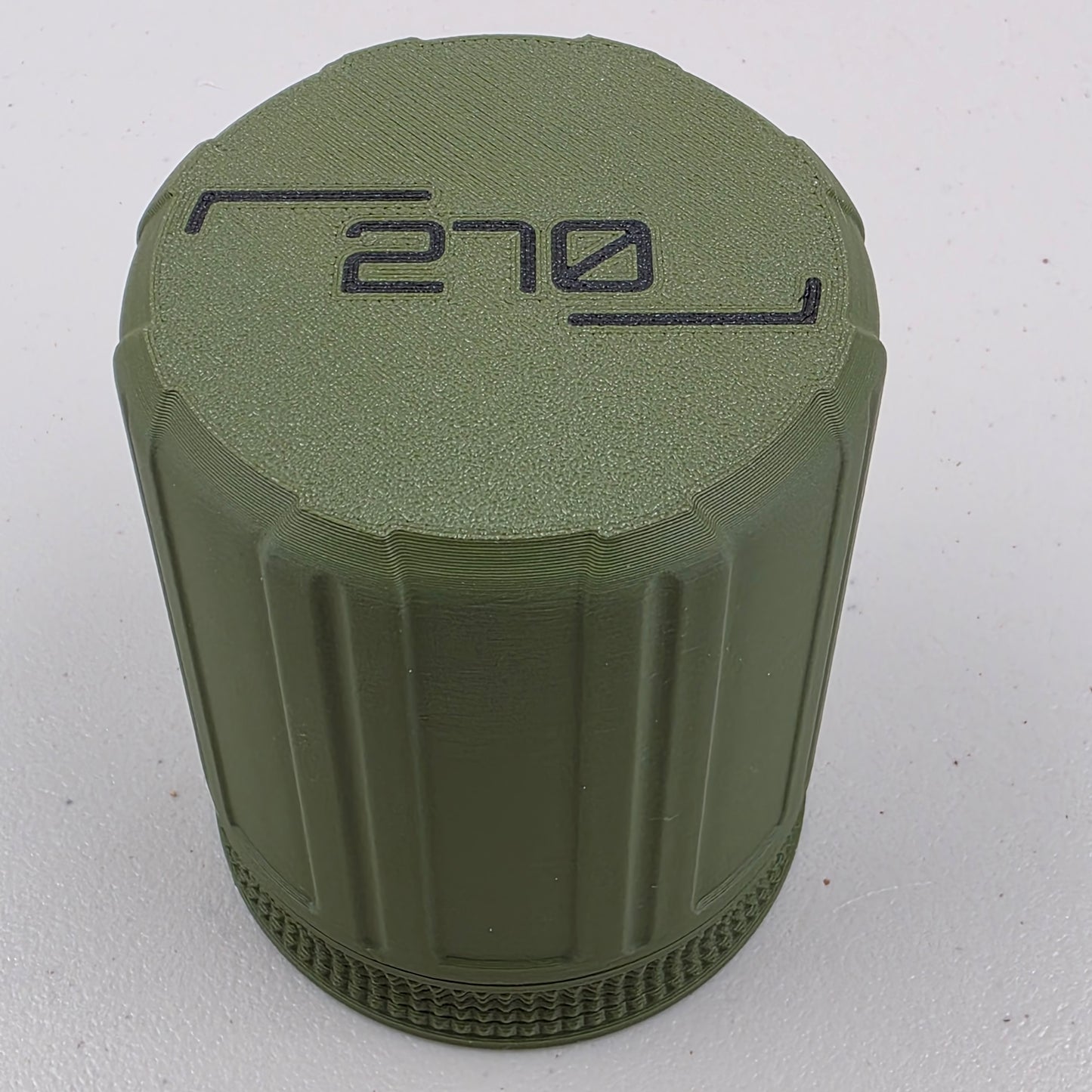270 Ammo Box Storage Case Container 16 Rounds with Screw On Lid 3D Printed