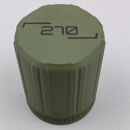 270 Ammo Box Storage Case Container 16 Rounds with Screw On Lid 3D Printed