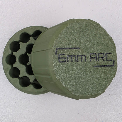 6mm ARC Ammo Box Storage Case Container 16 Rounds with Screw On Lid 3D Printed