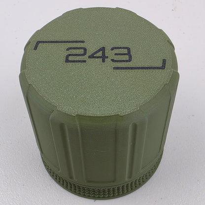 .243 Win Ammo Box Storage Case Container 16 Rounds with Screw On Lid 3D Printed