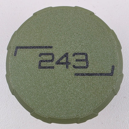 .243 Win Ammo Box Storage Case Container 16 Rounds with Screw On Lid 3D Printed