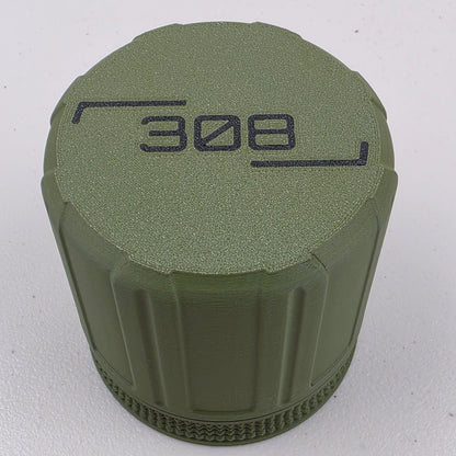 .308 Win Ammo Box Storage Case Container 16 Rounds with Screw On Lid 3D Printed