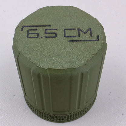6.5 CM Ammo Box Storage Case Container 16 Rounds with Screw On Lid 3D Printed