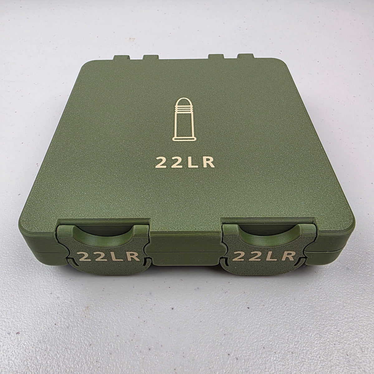 🌟 22 LR Ammo Box Storage Case Container  Holds 300 Rounds with Hinged Lid & Latch