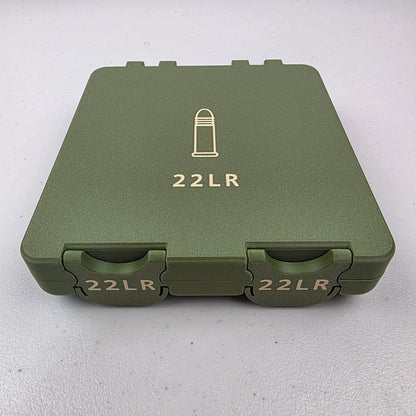 🌟 22 LR Ammo Box Storage Case Container  Holds 300 Rounds with Hinged Lid & Latch