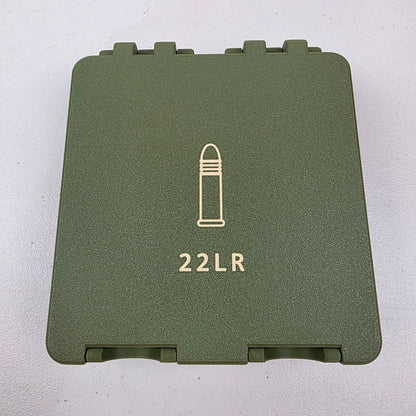 🌟 22 LR Ammo Box Storage Case Container  Holds 300 Rounds with Hinged Lid & Latch