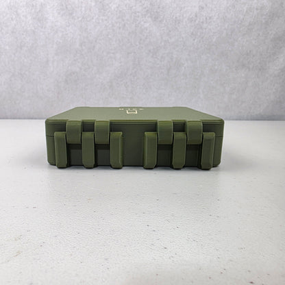 🌟 22 LR Ammo Box Storage Case Container  Holds 300 Rounds with Hinged Lid & Latch