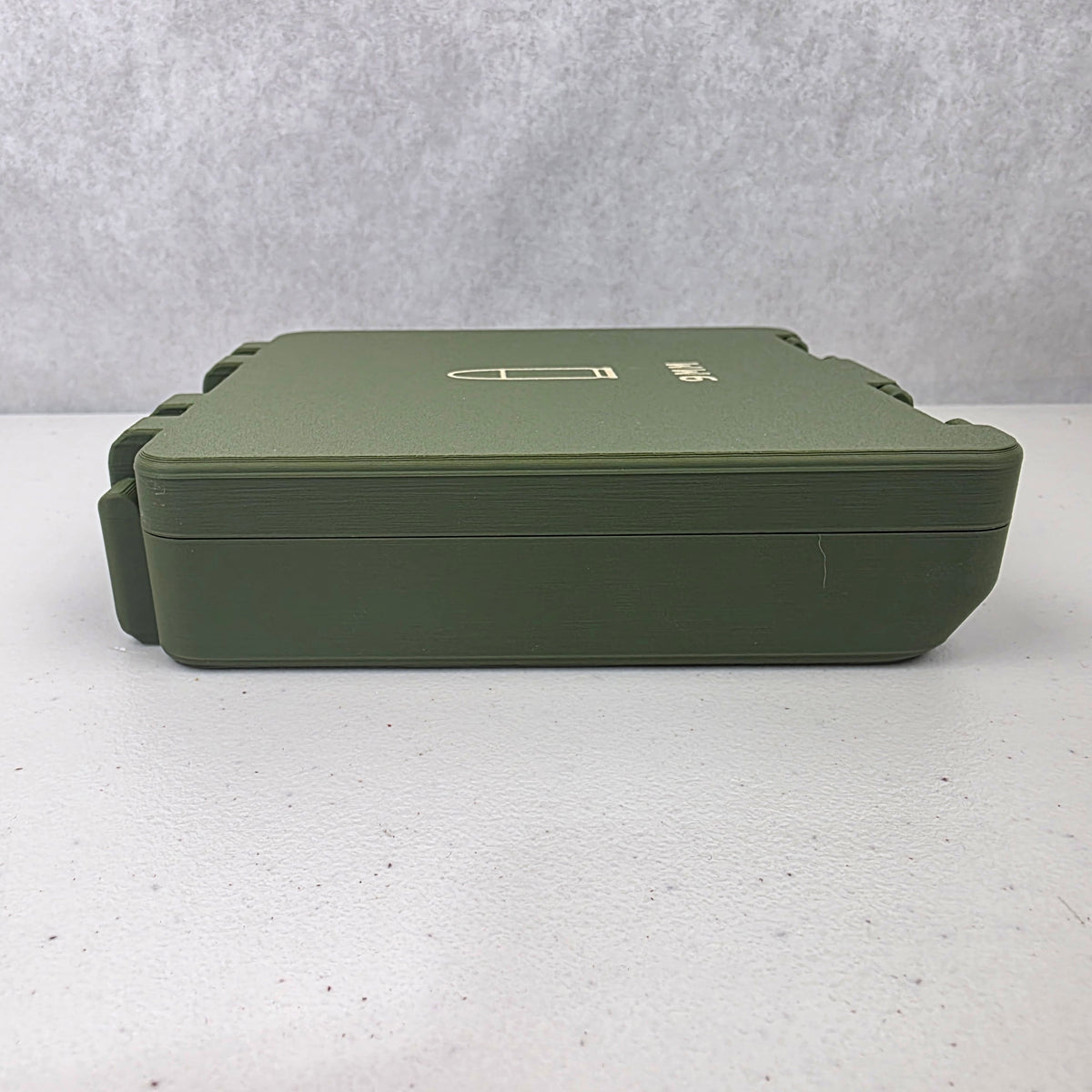 9mm 100 Rounds Ammo Storage Box Case Container Hinged Lid & Latch