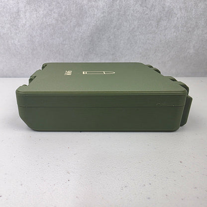 9mm 100 Rounds Ammo Storage Box Case Container Hinged Lid & Latch