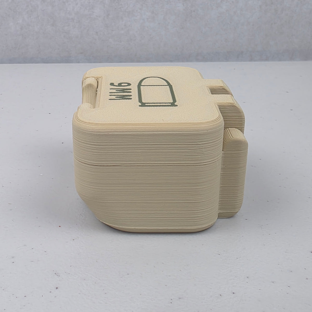 9mm 10 Rounds Ammo Storage Box Case Container Hinged Lid & Latch
