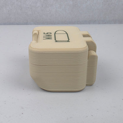 9mm 10 Rounds Ammo Storage Box Case Container Hinged Lid & Latch