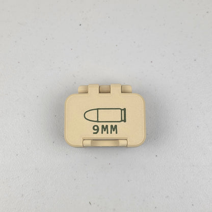 9mm 10 Rounds Ammo Storage Box Case Container Hinged Lid & Latch