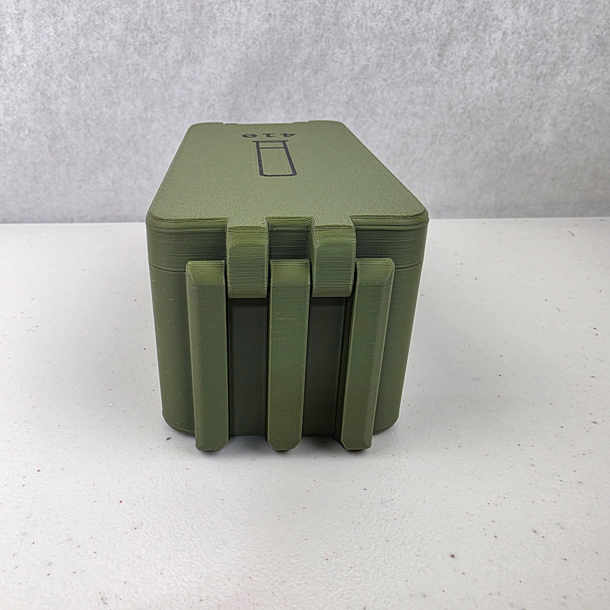 410 Bore 36 Rounds 3" Shell Ammo Storage Box Case Container Hinged Lid & Latch USA Made