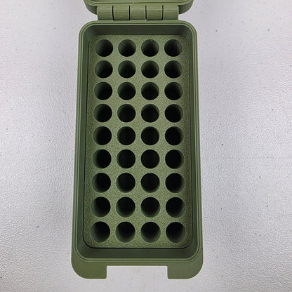 410 Bore 36 Rounds 3" Shell Ammo Storage Box Case Container Hinged Lid & Latch USA Made
