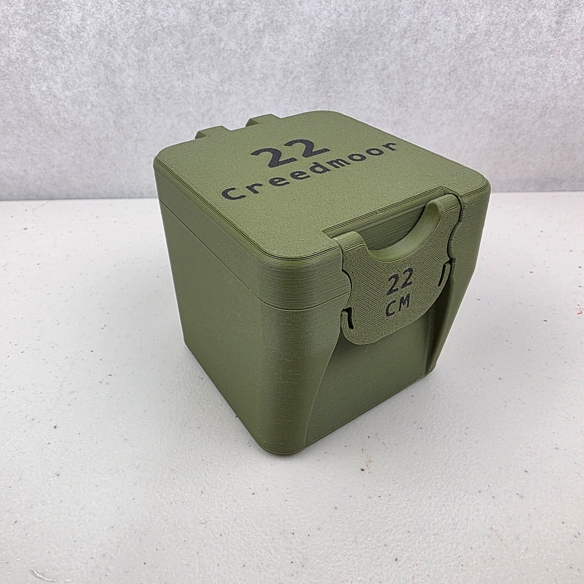 22 Creedmoor 25 Rounds Ammo Box Storage Case Container
