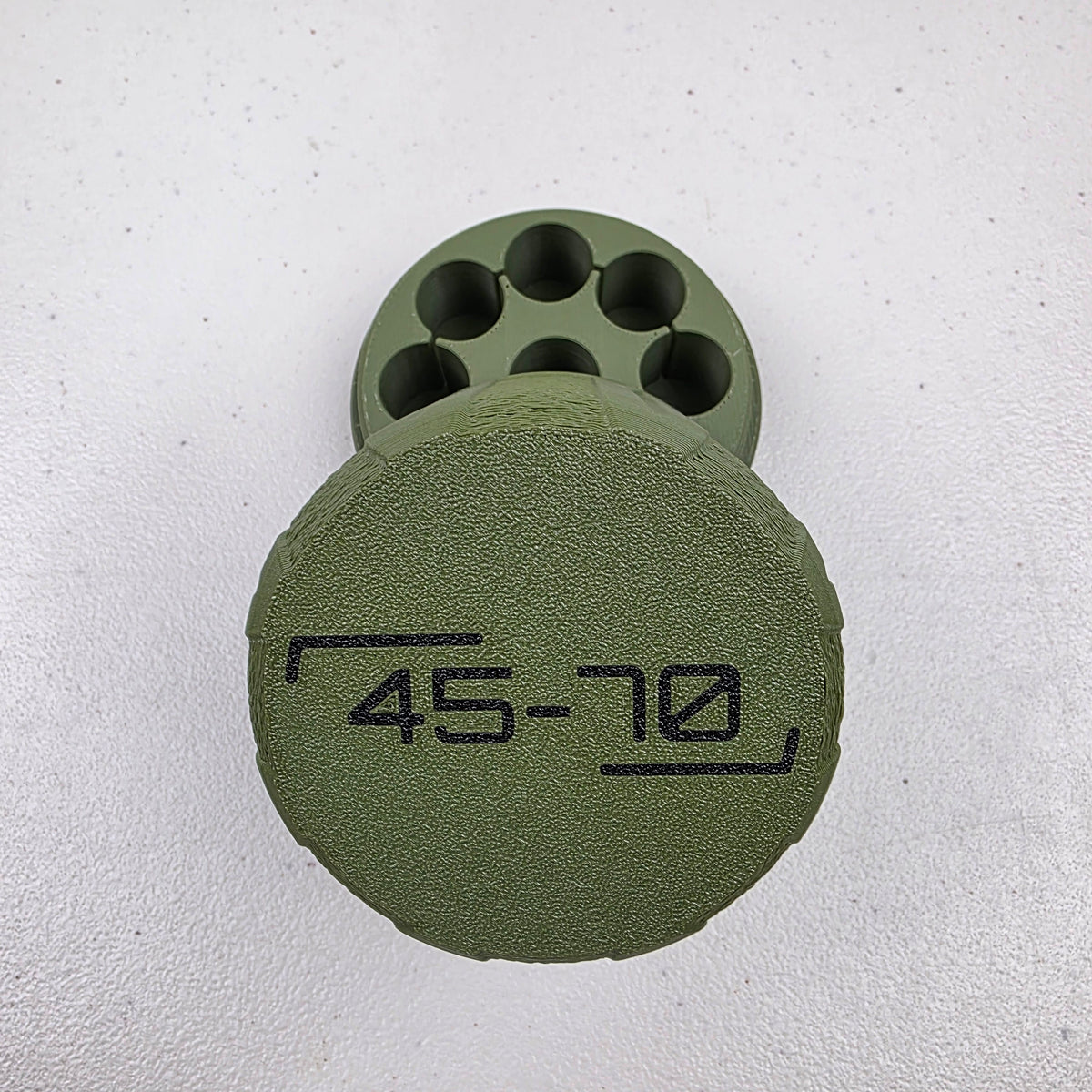 45-70 Caliber 9 Rounds Ammo Storage Box Case Container Hinged Lid & Latch