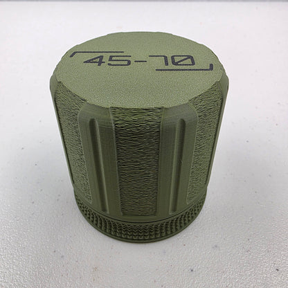45-70 Caliber 9 Rounds Ammo Storage Box Case Container Hinged Lid & Latch
