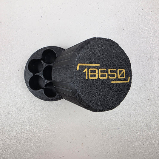 18650 Battery Storage Case Container Holds 7 Batteries