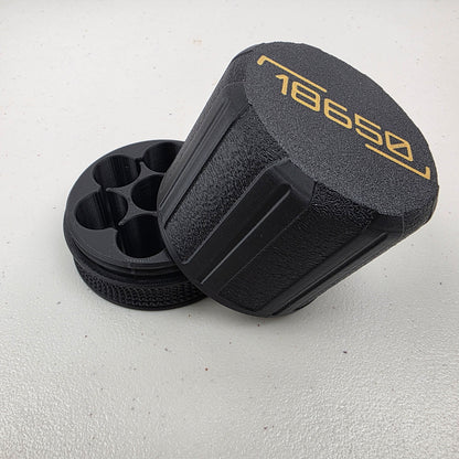 18650 Battery Storage Case Container Holds 7 Batteries