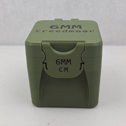 6mm Creedmoor 25 Rounds Ammo Box Storage Case Container