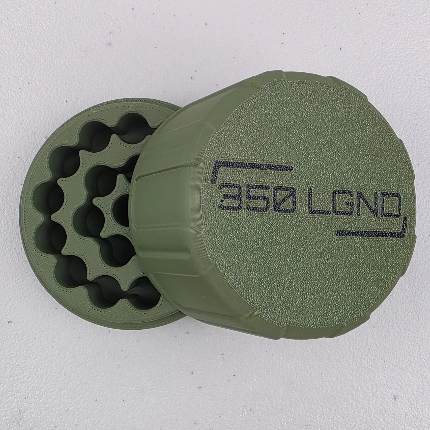 .350 Legend Ammo Box Storage Case Container 20 Rounds w/ Screw On Lid | 3D Printed & Ships Next Day From Utah