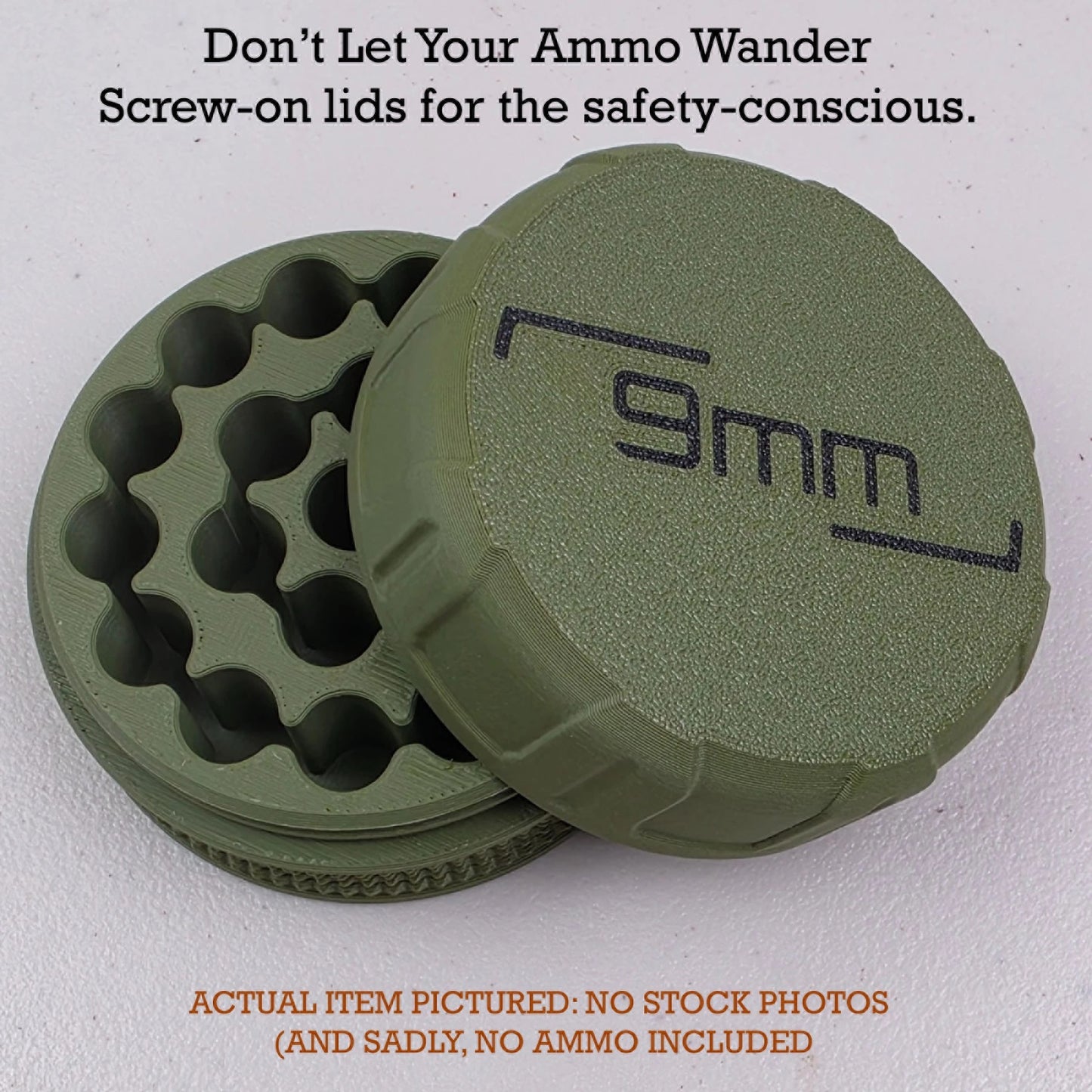 9mm Ammo Box Storage Case 20 Rounds with Screw On Lid | Trusted eBay Seller 🌟