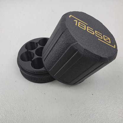18650 Battery Storage Case Container Holds 7 Batteries